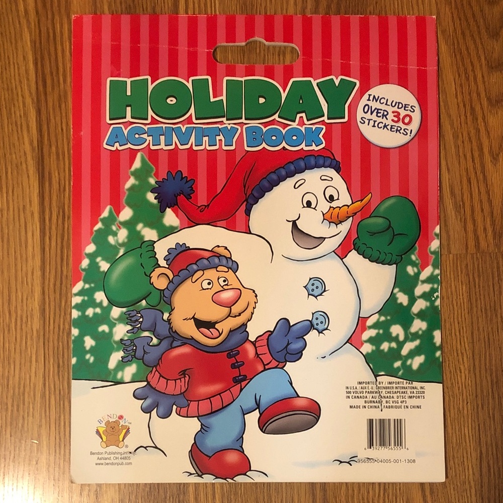 Holiday Activity Book for Kids